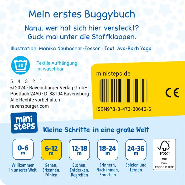Produktbild: ministeps Mein erstes Buggybuch: Guck mal! Erste Sachen - ab 6 Monate