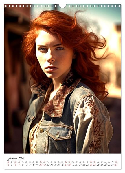 Produktbild: Starke Cowgirls (Wandkalender 2026 DIN A3 hoch), CALVENDO Monatskalender