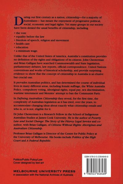 Produktbild: Defining Australian Citizenship