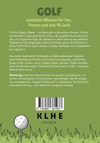 Produktbild: GOLF - unn&uuml;tzes Wissen f&uuml;r Tee, Tresen und das 19. Loch