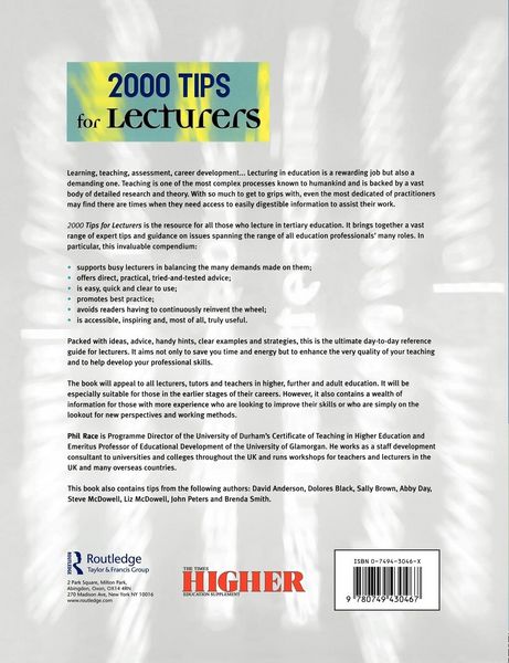 Produktbild: 2000 Tips for Lecturers
