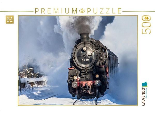 CALVENDO Puzzle Bahn 58 311 der Ulmer Eisenbahnfreunde Baujahr 1921 | 500 Teile Lege-Größe 48 × 36 cm Foto-Puzzle für Erwachsene
