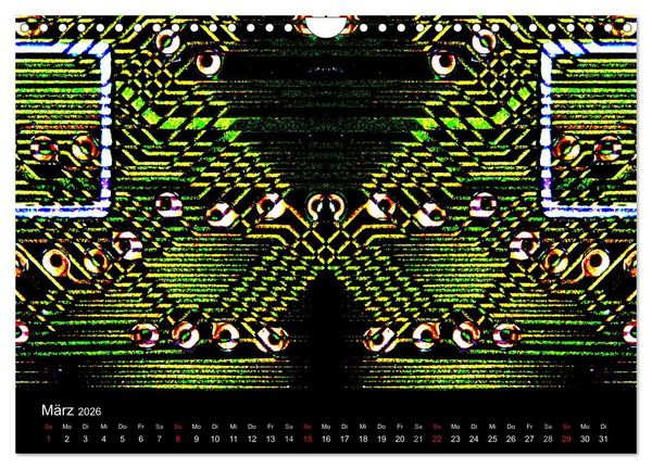 Produktbild: Computer ganz nah (Wandkalender 2026 DIN A4 quer), CALVENDO Monatskalender