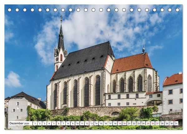 Produktbild: Ein Wochenende in Krumau (Tischkalender 2026 DIN A5 quer), CALVENDO Monatskalender
