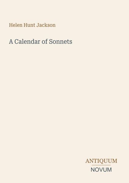 Produktbild: A Calendar of Sonnets