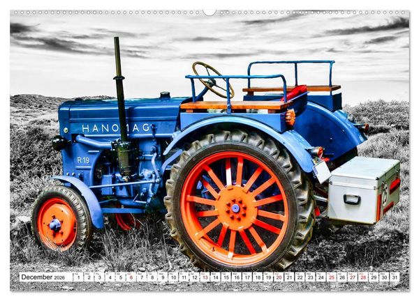 Produktbild: Tractors from past times (High Quality Premium Wall Calendar 2026 DIN A2 landscape),CALVENDO 12 Month Wall Calendar