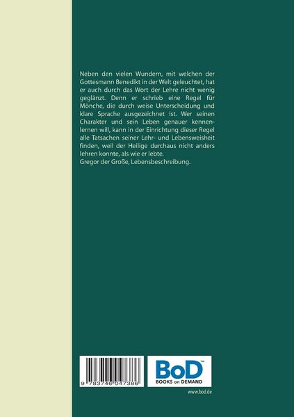 Produktbild: Die Benediktregel. Regel des heiligen Vaters Benedikt im Gro&szlig;druck.
