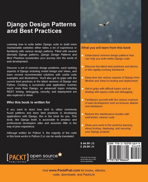 Produktbild: Django Design Patterns and Best Practices