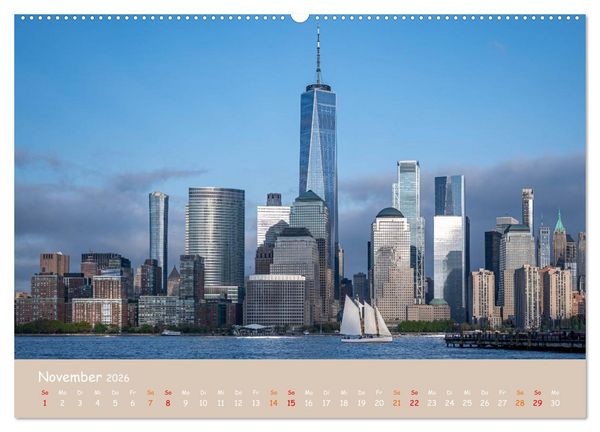 Produktbild: City Lights &ndash; New York im Fokus (hochwertiger Premium Wandkalender 2026 DIN A2 quer), Kunstdruck in Hochglanz