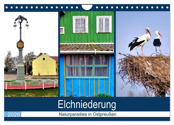 Produktbild: Elchniederung - Naturparadies in Ostpreu&szlig;en (Wandkalender 2026 DIN A4 quer), CALVENDO Monatskalender