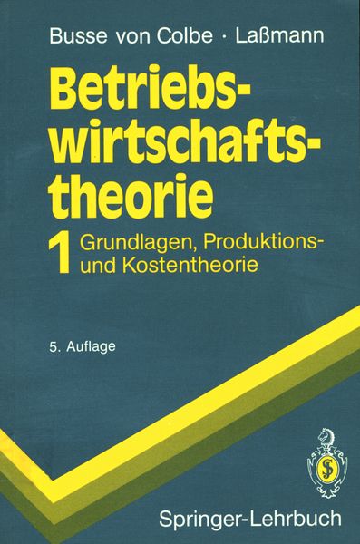 Produktbild: Betriebswirtschaftstheorie