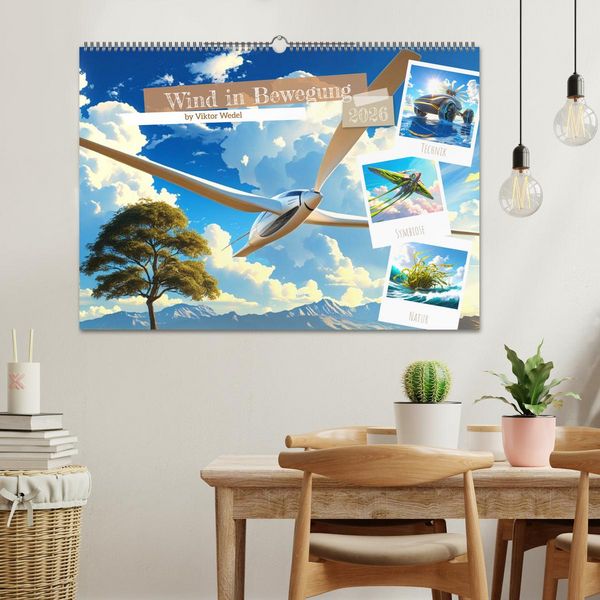 Produktbild: Wind in Bewegung (Wandkalender 2026 DIN A2 quer), CALVENDO Monatskalender