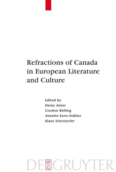 Produktbild: Refractions of Canada in European Literature and Culture
