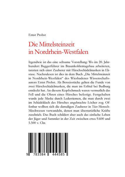 Produktbild: Die Mittelsteinzeit in Nordrhein-Westfalen