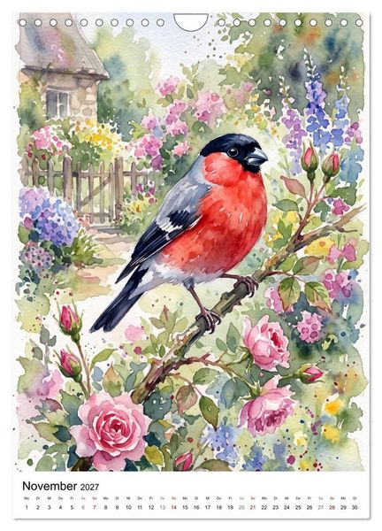 Produktbild: Gefiederte S&auml;nger der Natur (Wandkalender 2027 DIN A4 hoch), CALVENDO Monatskalender
