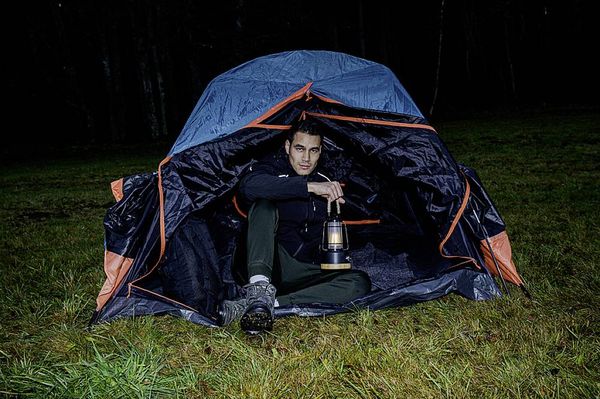 Brennenstuhl 1171800 1171800 LED Camping-Leuchte 350 lm akkubetrieben 570 g Schwarz, Bambus