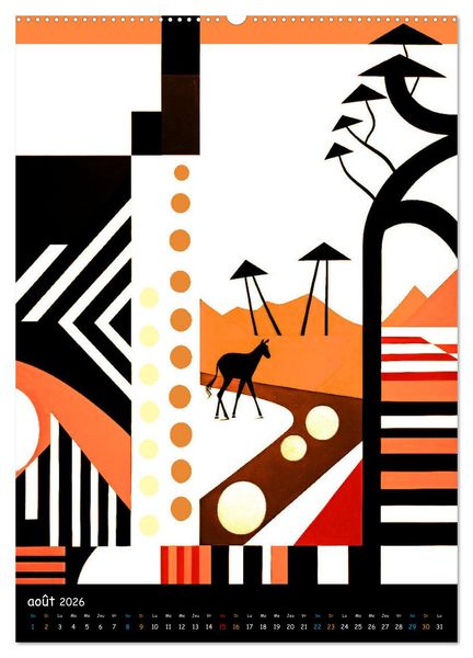 Produktbild: L'esprit africain (Calendrier mural 2026 DIN A2 horizontal), CALVENDO calendrier mensuel