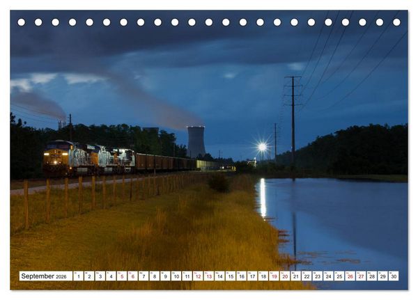 Produktbild: Eisenbahn in Nordamerika (Tischkalender 2026 DIN A5 quer), CALVENDO Monatskalender