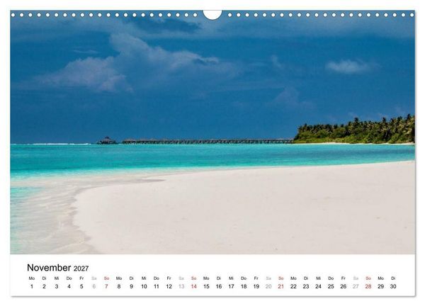 Produktbild: Malediven &ndash; Das Paradies im Indischen Ozean III (Wandkalender 2027 DIN A3 quer), CALVENDO Monatskalender