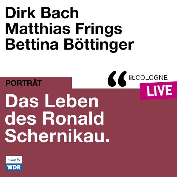 Produktbild: Das Leben des Ronald Schernikau