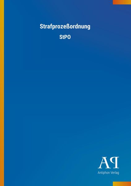 Produktbild: Strafproze&szlig;ordnung