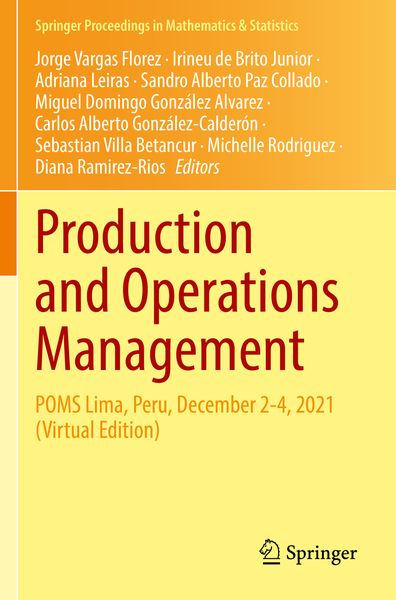 Produktbild: Production and Operations Management