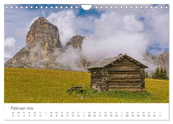 Produktbild: S&uuml;dtirol - Land der Berge und Seen (Wandkalender 2026 DIN A4 quer), CALVENDO Monatskalender