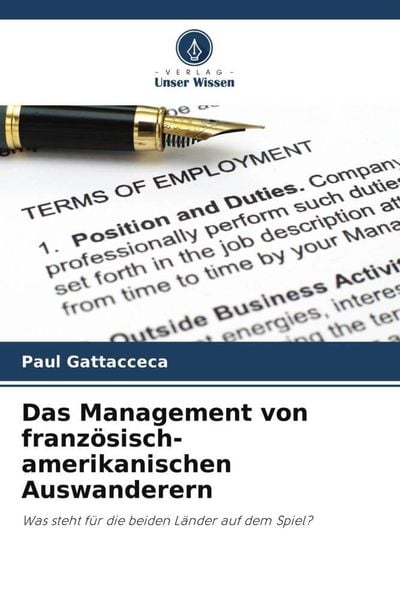 Produktbild: Das Management von franz&ouml;sisch-amerikanischen Auswanderern