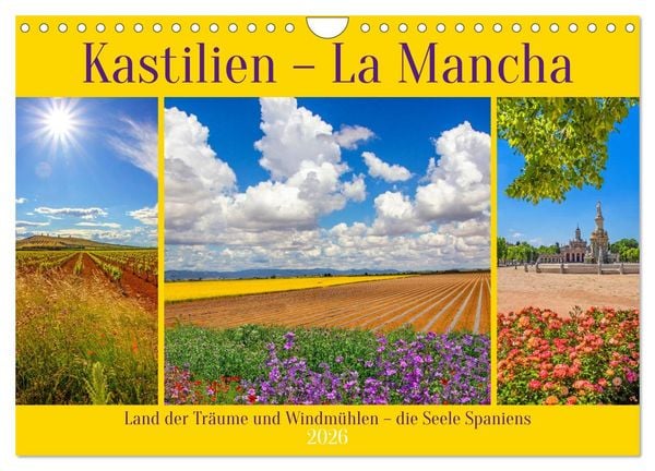 Produktbild: Kastilien - La Mancha (Wandkalender 2026 DIN A4 quer), CALVENDO Monatskalender