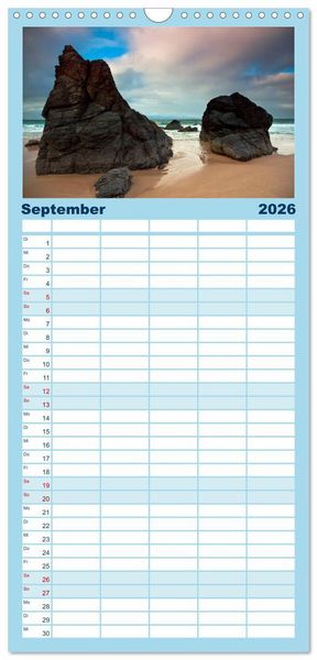 Produktbild: Familienplaner 2026 - Schottland - Wildes Land im Norden mit 5 Spalten (Wandkalender, 21 x 45 cm) CALVENDO