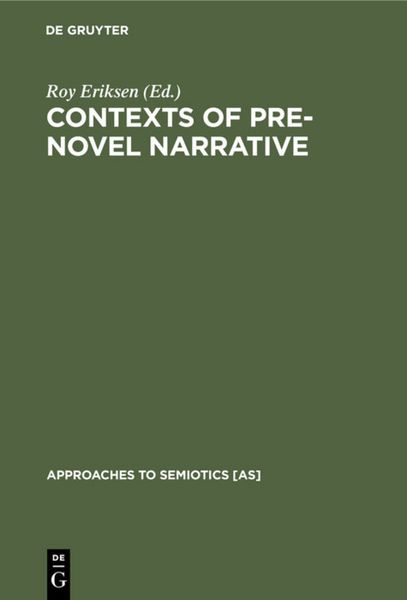 Produktbild: Contexts of Pre-Novel Narrative