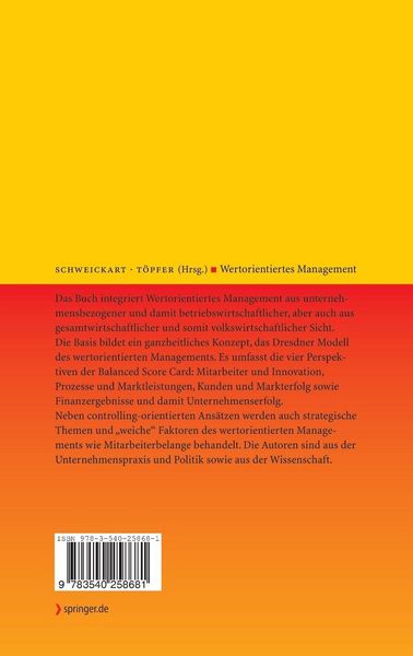 Produktbild: Wertorientiertes Management