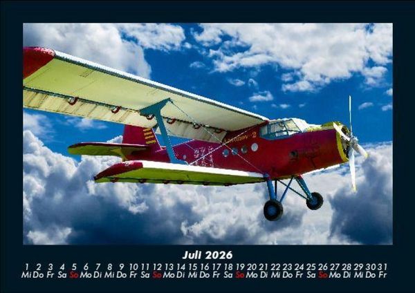 Produktbild: Flugzeuge 2026 Fotokalender DIN A5