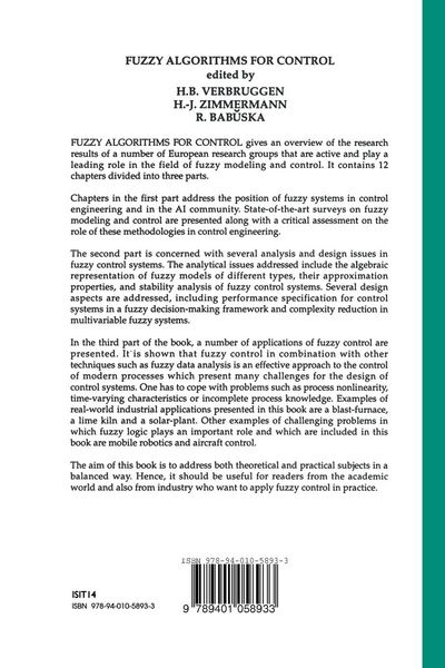 Produktbild: Fuzzy Algorithms for Control