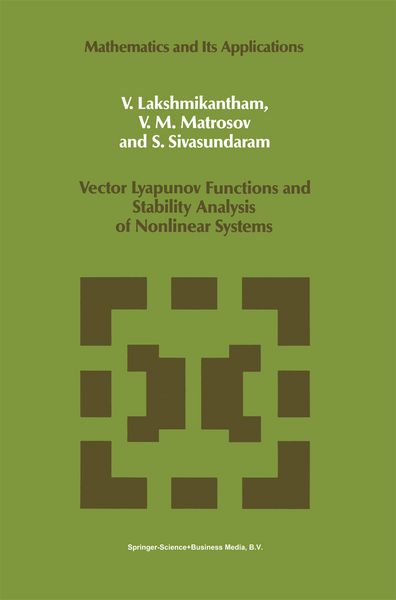 Produktbild: Vector Lyapunov Functions and Stability Analysis of Nonlinear Systems
