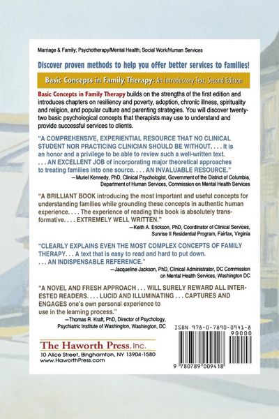 Produktbild: Basic Concepts in Family Therapy