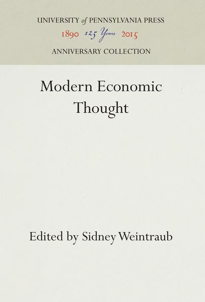 Produktbild: Modern Economic Thought