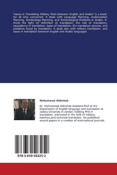 Produktbild: Issues in Translating Military Texts between English and Arabic