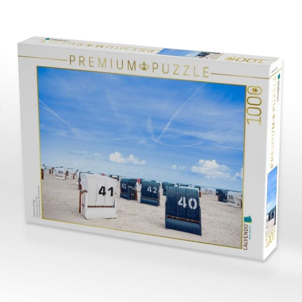 Produktbild: CALVENDO Puzzle Strand von Schillig | 1000 Teile Lege-Gr&ouml;&szlig;e 64x48cm Foto-Puzzle f&uuml;r gl&uuml;ckliche Stunden