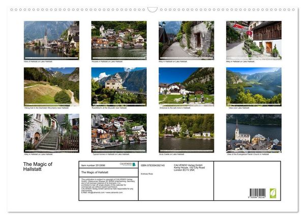 Produktbild: The Magic of Hallstatt (Wall Calendar 2027 DIN A2 landscape), CALVENDO 12 Month Wall Calendar