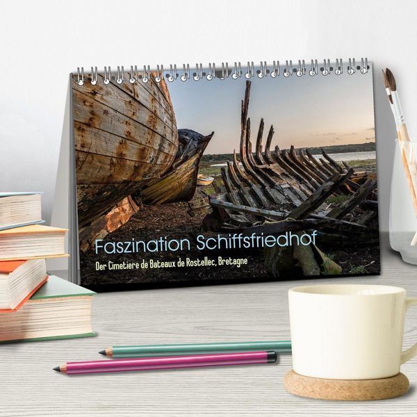 Produktbild: Faszination Schiffsfriedhof (Tischkalender 2026 DIN A5 quer), CALVENDO Monatskalender