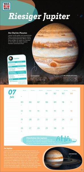 Produktbild: WAS IST WAS Entdecke das Weltall Broschurkalender 2027