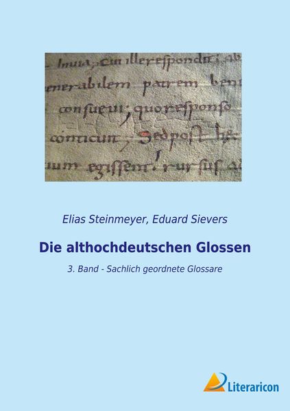 Produktbild: Die althochdeutschen Glossen