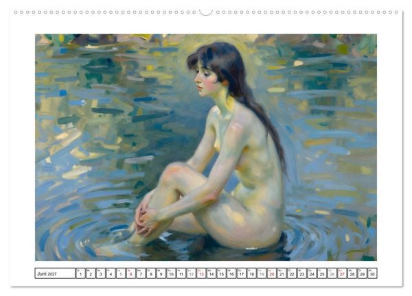 Produktbild: Sch&ouml;nheit ohne Schleier - Impressionismus (hochwertiger Premium Wandkalender 2027 DIN A2 quer), Kunstdruck in Hochglanz