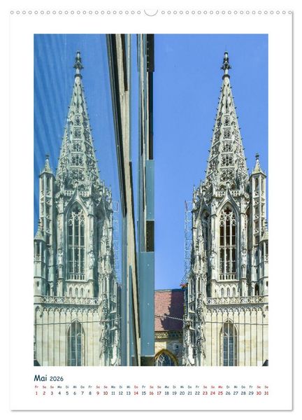Produktbild: Ulm Fassaden der Stadt (hochwertiger Premium Wandkalender 2026 DIN A2 hoch), Kunstdruck in Hochglanz