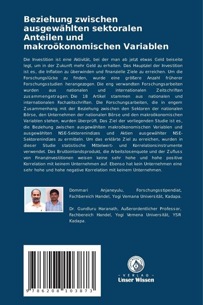 Produktbild: Beziehung zwischen ausgew&auml;hlten sektoralen Anteilen und makro&ouml;konomischen Variablen