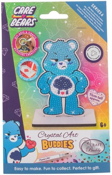 Produktbild: Craft Buddy CAFGR-32CBC060 - Crystal Art Buddies, Care Bears, Grumpy Bear, blau, Serie 6, Diamond Painting