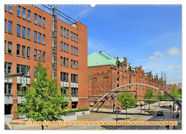 Produktbild: Hamburg - Ein Tag in der Speicherstadt (Wandkalender 2026 DIN A2 quer), CALVENDO Monatskalender
