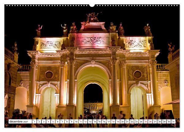 Produktbild: Nancy et Metz &ndash; Tr&eacute;sors uniques en Lorraine (Calendrier mural 2027 DIN A2 vertical), CALVENDO calendrier mensuel