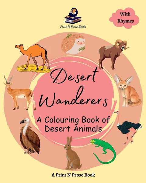 Produktbild: Desert Wanderers - A Colouring Book of Desert Animals - Coloring Activity Book for Creative Kids - 6 to 8 Years Old